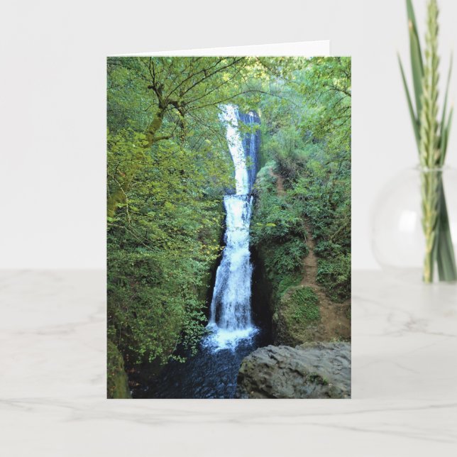 Bridal Veil Falls, Oregon Karte (Vorderseite)