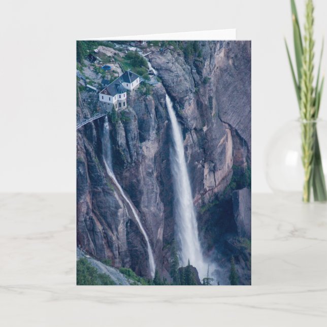 Bridal Veil Falls, Telluride Colorado Karte (Vorderseite)