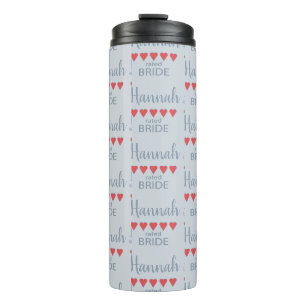 Bridal & Wedding Party 5 Herz Braut Thermosbecher