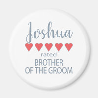 Bridal & Wedding Party 5 Herz Bruder des Grooms