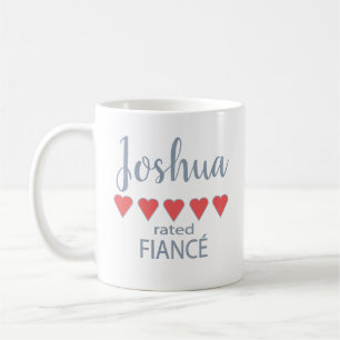 Bridal & Wedding Party 5 Herz-Verlobte Kaffeetasse