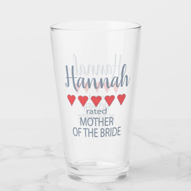 Bridal & Wedding Party 5 Herzenmutter von Bride Glas (Vorderseite)