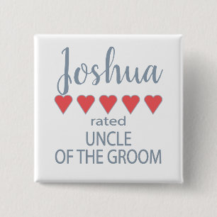 Bridal & Wedding Party 5 Herzenslein Button