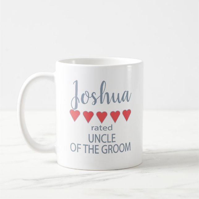 Bridal & Wedding Party 5 Herzenslein Kaffeetasse (Links)