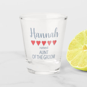 Bridal & Wedding Party 5 Herzenssadt Schnapsglas
