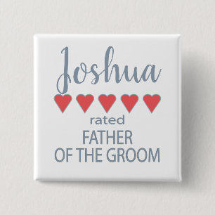 Bridal & Wedding Party 5 Herzenvater Button