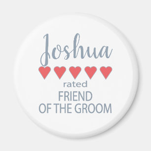 Bridal & Wedding Party 5 Herzfreund am Groom Magnet