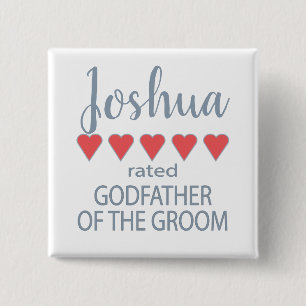 Bridal & Wedding Party 5 Herzgottvater des Grooms Button