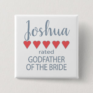 Bridal & Wedding Party 5 Herzgottvater von Bride Button