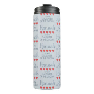 Bridal & Wedding Party 5 Herztochter am Groom Thermosbecher