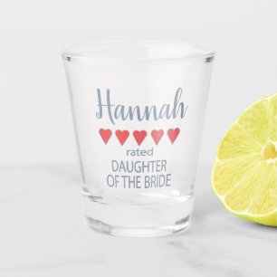 Bridal & Wedding Party 5 Herztochter von Bride Schnapsglas