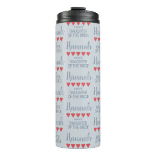 Bridal & Wedding Party 5 Herztochter von Bride Thermosbecher