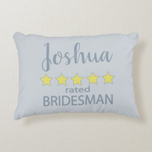 Bridal & Wedding Party 5 Star Bridesman Dekokissen