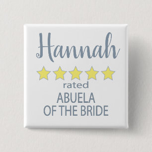 Bridal & Wedding Party 5 Sterne Abuela von Bride Button
