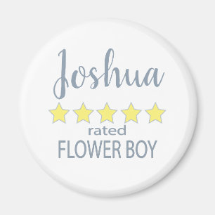Bridal & Wedding Party 5 Sterne Blume Boy Magnet