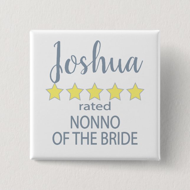 Bridal & Wedding Party 5 Sterne Bride Button (Vorderseite)