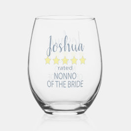 Bridal & Wedding Party 5 Sterne Bride Weinglas Ohne Stiel