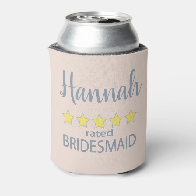 Bridal & Wedding Party 5 Sterne Bridesmaid Dosenkühler (Kanne Rückseite)