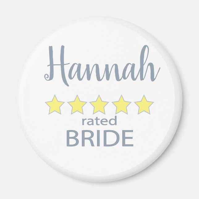 Bridal & Wedding Party 5 Sterne Bridge Magnet (Vorne)