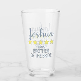 Bridal & Wedding Party 5 Sterne Bruder von Bride Glas