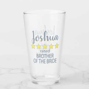 Bridal & Wedding Party 5 Sterne Bruder von Bride Glas