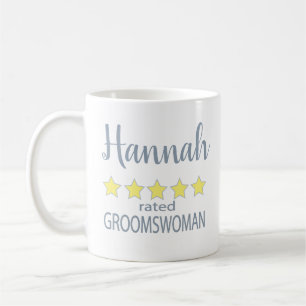Bridal & Wedding Party 5 Sterne Groomswoman Kaffeetasse