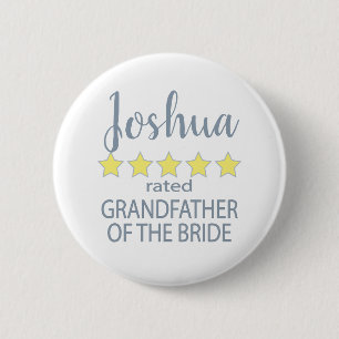 Bridal & Wedding Party 5 Sterne Großvater von Brid Button