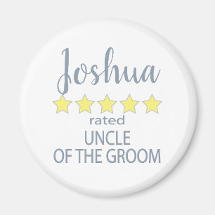 Bridal & Wedding Party 5 Sterne Onkel Groom Magnet