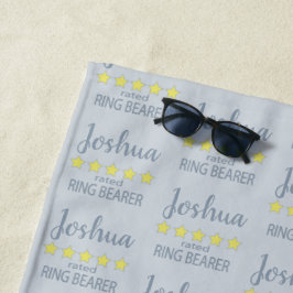 Bridal & Wedding Party 5 Sterne Ring Bearer Strandtuch