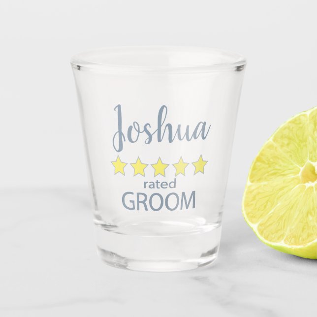 Bridal & Wedding Party 5 Sterne Schnapsglas (Vorderseite)