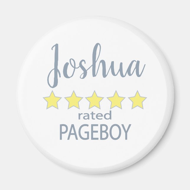 Bridal & Wedding Party 5 Sterne Seite Magnet (Vorne)