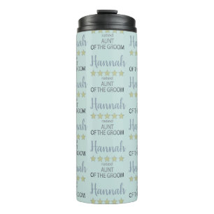 Bridal & Wedding Party 5 Sterne Tante Groom Thermosbecher