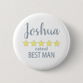 Bridal & Wedding Party 5 Sterne Trauzeuge Button