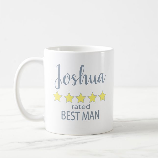 Bridal & Wedding Party 5 Sterne Trauzeuge Kaffeetasse (Links)