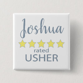 Bridal & Wedding Party 5 Sterne Usher Button