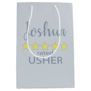 Bridal & Wedding Party 5 Sterne Usher Mittlere Geschenktüte