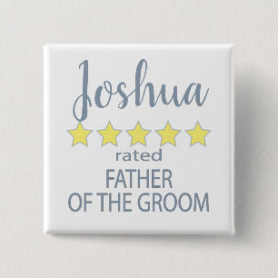 Bridal & Wedding Party 5 Sterne Vater des Grooms Button