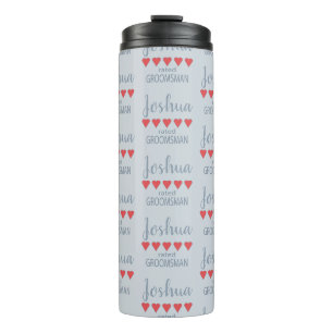 Bridal & Wedding Party 5 Trauzeuge Thermosbecher