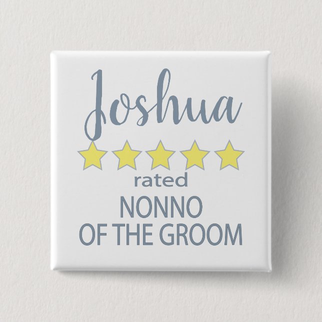 Bridal & Wedding Party mit 5 Sternen Button (Vorderseite)