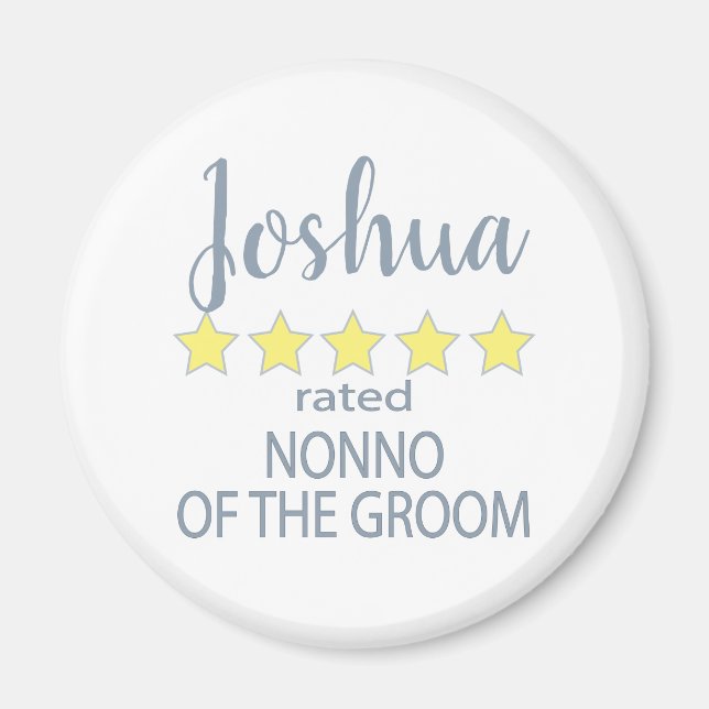 Bridal & Wedding Party mit 5 Sternen Magnet (Vorne)