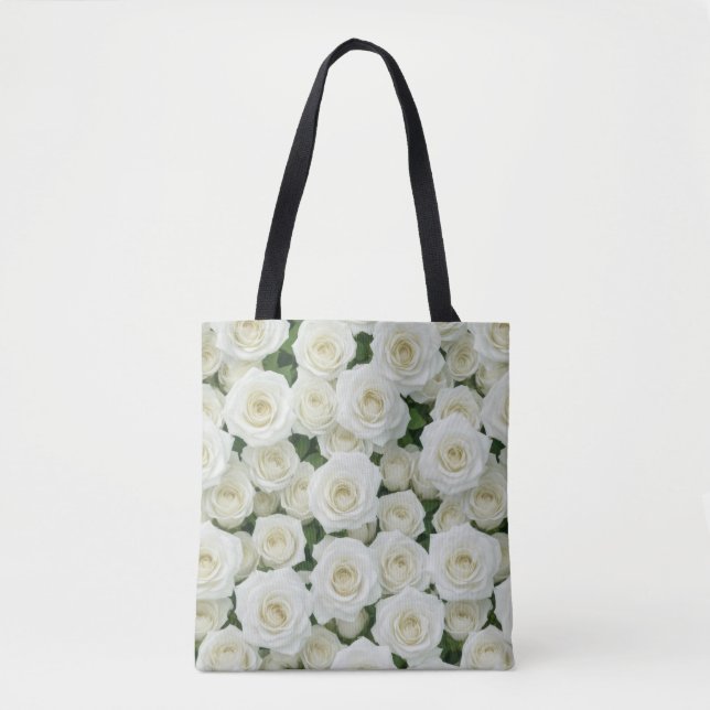 Bridal White Rose Tasche (Vorderseite)