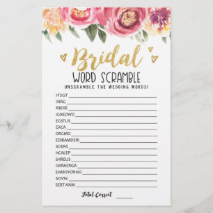 Bridal Wort Rammspiel mit Antworten