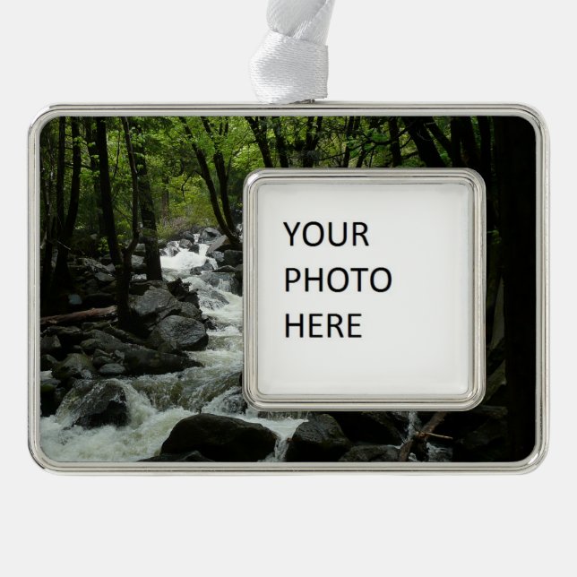Bridalveil Creek im Yosemite-Nationalpark Rahmen-Ornament Silber (Vorderseite)