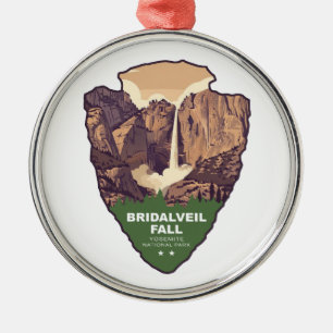 Bridalveil Fall Yosemite National Park Pfeilspitze Ornament Aus Metall