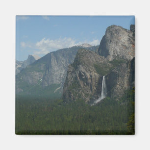 Bridalveil Falls und Halb Dome bei Yosemite Magnet