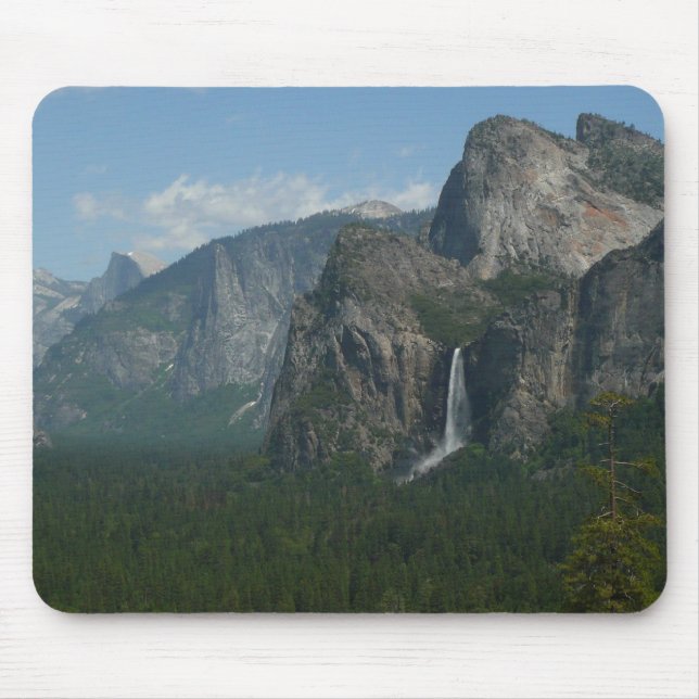 Bridalveil Falls und Halb Dome bei Yosemite Mousepad (Vorne)