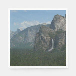 Bridalveil Falls und Halb Dome bei Yosemite Serviette