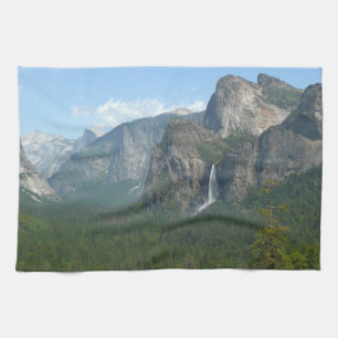 Bridalveil Falls und Half Dome im Yosemite Geschirrtuch
