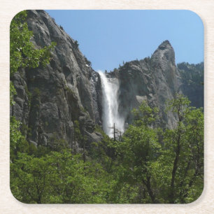 Bridalveil Falls, Yosemite National Park Rechteckiger Pappuntersetzer