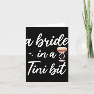 Bride 2025 Braut auf einem kleinen Brautparty Karte